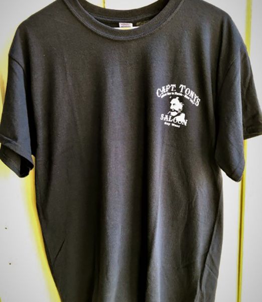 Capt Tonys Saloon Basic T-Shirt Black Front