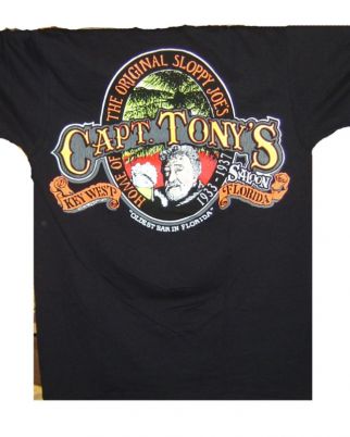 Capt Tonys Saloon Classic Logo Black Back