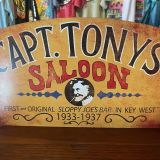Capt Tonys Saloon Metal Sign