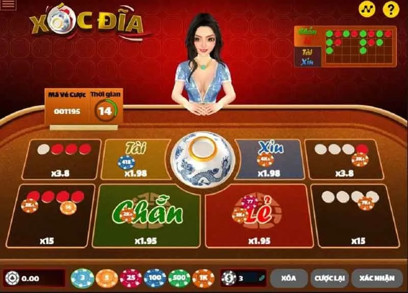 Xóc đĩa: Game truyền thống giao diện chân thực nhất tại 8ADAY